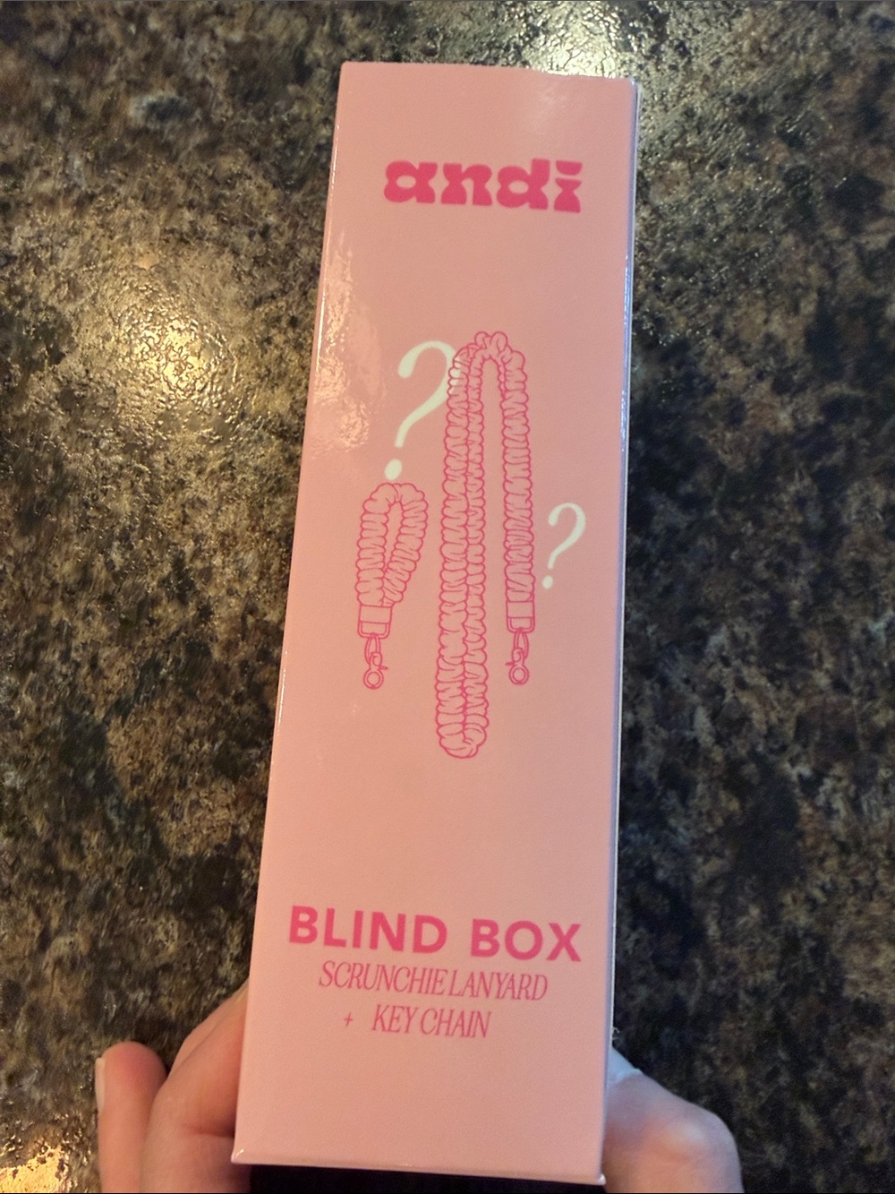 NWT Shop ANDI blind box with scrunchie lanyard and keychain